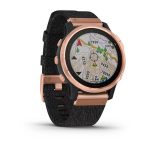 Garmin Fenix 6S Sapphire - Rose Gold with Heathered Black Nylon Band — изображение 3