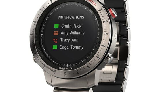 Garmin Smart Watch Fenix Chronos Titanium with Hybrid Band
