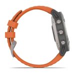 Garmin Fenix 6 Sapphire - Titanium with Ember Orange Band — изображение 6