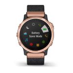 Garmin Fenix 6S Sapphire - Rose Gold with Heathered Black Nylon Band — изображение 6