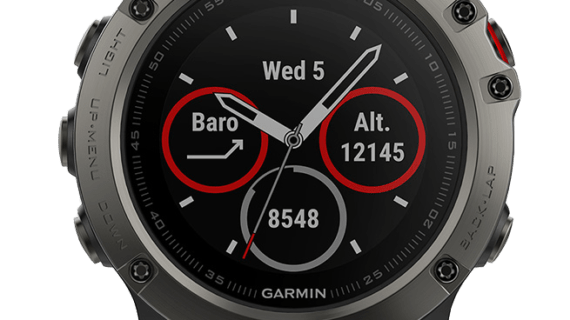 Fenix 5X SAPPHIRE grey with black band