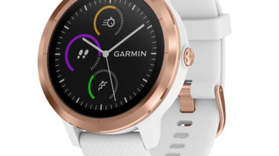 VIVOACTIVE 3 золотистые с белым ремешком