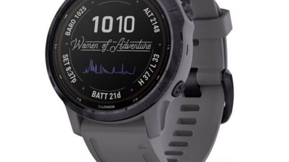Garmin Fenix 6S Pro Solar Black with Slate Gray Band