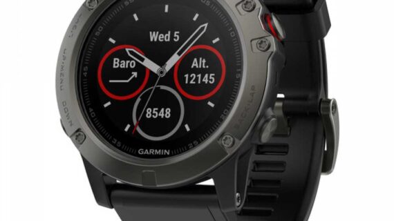 Garmin Fenix 5X Sapphire с черным ремешком