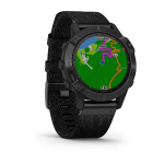 Garmin Fenix 6 Sapphire - Black DLC with Heathered Black Nylon Band — изображение 7