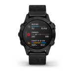 Garmin Fenix 6 Sapphire - Black DLC with Heathered Black Nylon Band — изображение 8