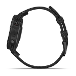 Garmin Fenix 6 Sapphire - Black DLC with Heathered Black Nylon Band — изображение 6