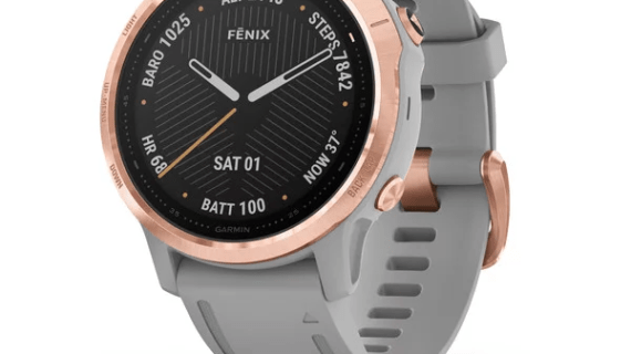 Garmin Fenix 6S Sapphire - Rose Gold with Gray Band