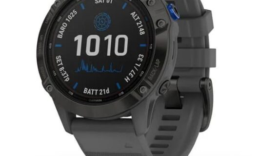Garmin Fenix 6 Pro Solar Edition Черный с серым ремешком