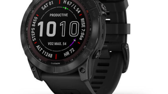 Fenix 7x Sapphire Solar - Black DLC Titanium with Black Band