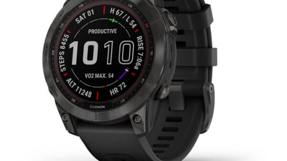 Fenix 7 Sapphire Solar - Carbon Gray DLC Titanium with Black Band