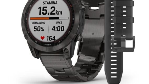 Fenix 7 Sapphire Solar - Carbon Gray Dlc Titanium With Titanium Bracelet