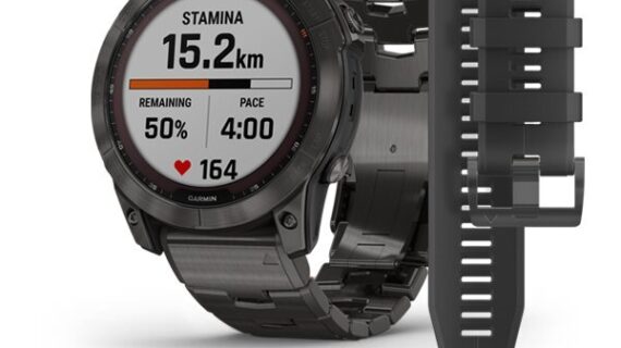 Fenix 7x Sapphire Solar - Carbon Gray Dlc Titanium With Titan Bracelet