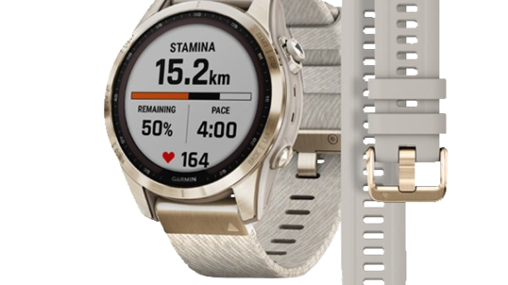 Fenix 7s Sapphire Solar - Cream Gold Titanium With Nylon
