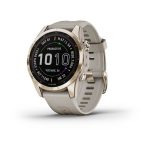 Fenix 7s Sapphire Solar - Cream Gold Titanium with Light Sand Band