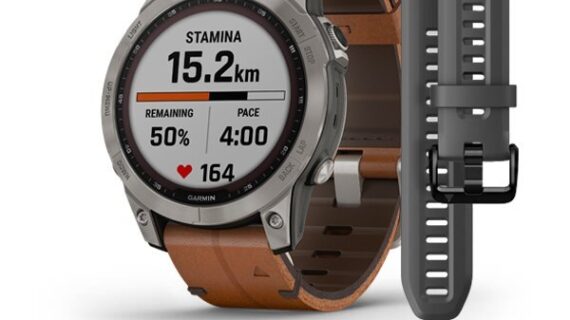 Fenix 7x Sapphire Solar - Gray Titanium With Chestnut Leather