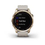 Fenix 7s Sapphire Solar - Cream Gold Titanium with Light Sand Band — изображение 3