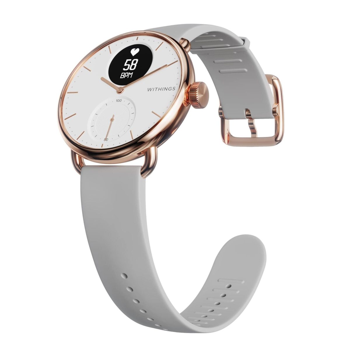 Withings Scanwatch 38 mm - White & Rose — изображение 2