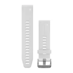 Ремешок силиконовый Garmin Quickfit 20 mm - Carrara White Silicone