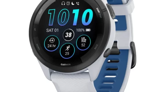 Garmin Forerunner 265 - Whitestone Tidal Blue