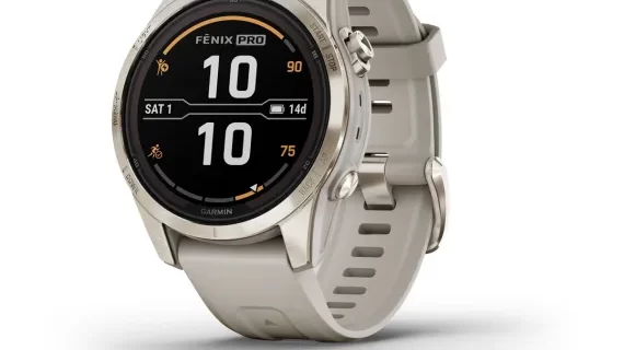 Garmin Fenix 7S Pro – Sapphire Solar Edition Silver with Graphite