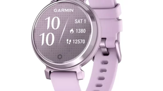 Garmin Lily 2 - Metallic Lilac with Lilac Silicone Band