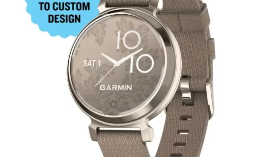 Garmin Lily 2 - Cream Gold with Coffee Nylon Band