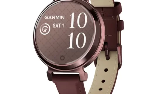Garmin Lily 2 - Classic Dark Bronze with Mulberry Leather Band