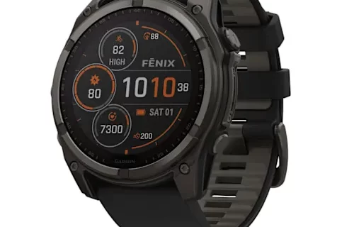 Garmin Fenix 8 51 mm Solar Sapphire - Carbon Gray DLC Titanium with Black/Pebble Gray
