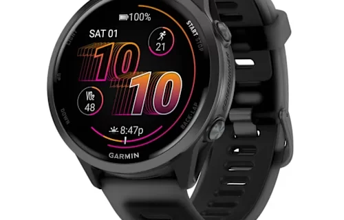 Forerunner 570 - 47 мм Алюминий сланцево-серого цвета с полупрозрачной черной/черной полосой