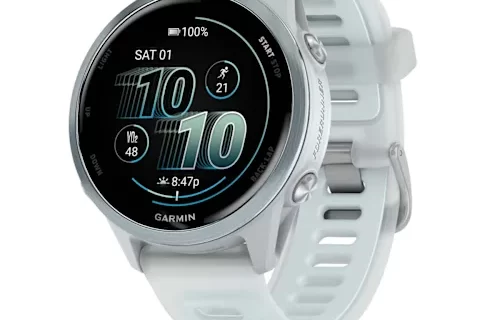 Forerunner 570 - 42 мм Алюминий Cloud Blue с полупрозрачной полосой Whitestone/Cloud Blue