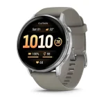 Venu 4 – 45 mm Silver with Silver Gray Silicone Band