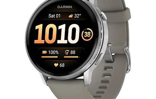 Venu 4 – 45 mm Silver with Silver Gray Silicone Band