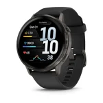 Venu 4 – 45 mm Slate with Black Silicone Band