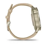 Venu 4 – 41 mm Lunar Gold with Bone Silicone Band and Light Sand Leather Band — изображение 5