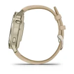 Venu 4 – 41 mm Lunar Gold with Bone Silicone Band and Light Sand Leather Band — изображение 8