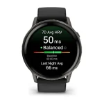 Venu 4 – 45 mm Slate with Black Silicone Band — изображение 9